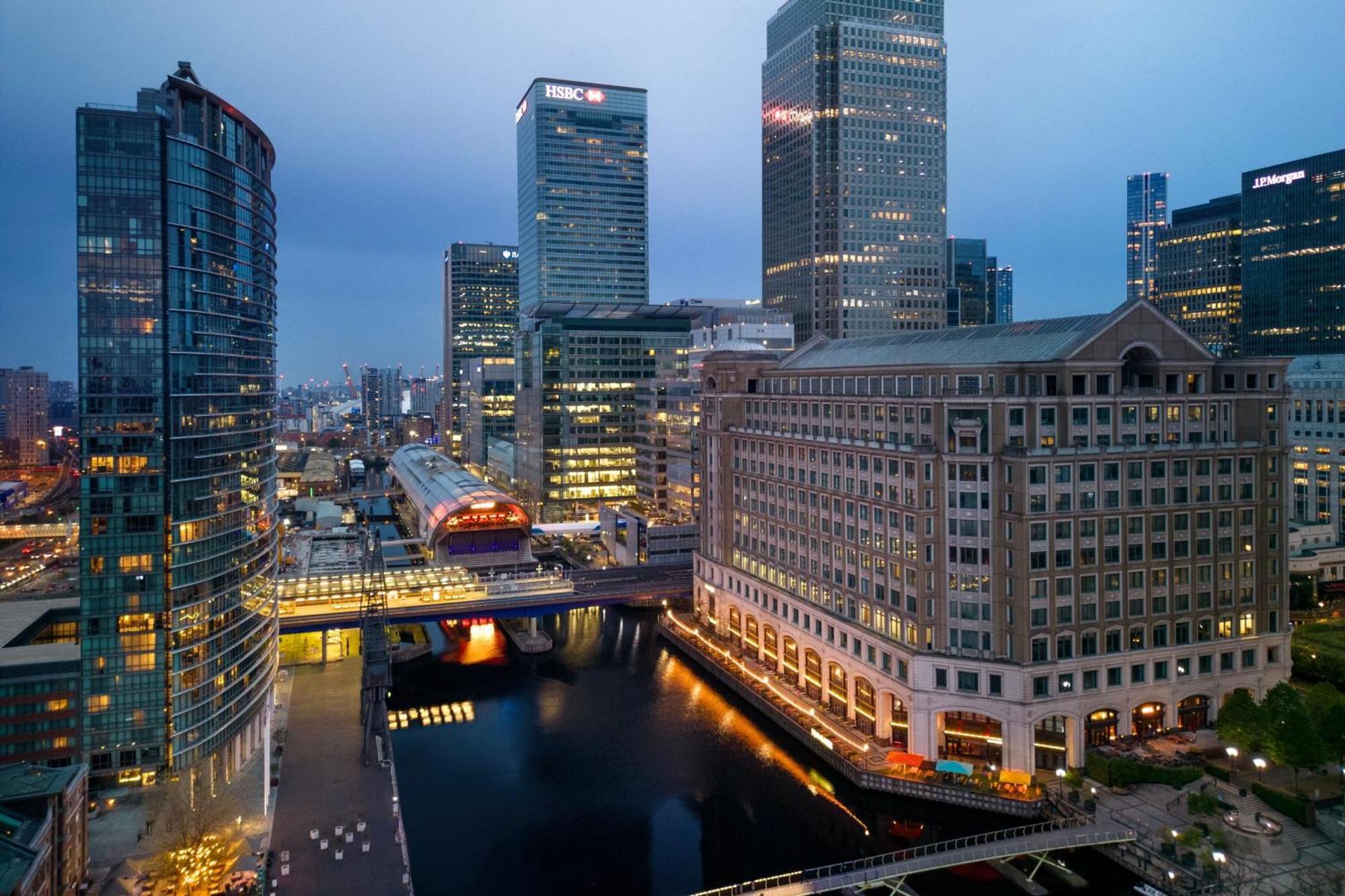 London Marriott Hotel Canary Wharf Екстер'єр фото Canary Wharf